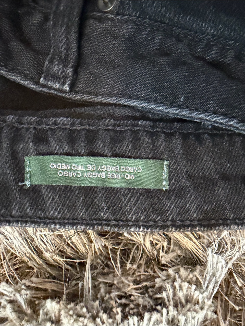 Jet Black Cargo Utility Pants for Women - Picture 2 of 4